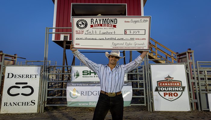 Jett Lambert Wins Career-First PBR Event at Canadian Touring Pro Division Stop in Raymond, Alberta